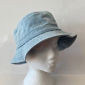 TNA Aritzia Sky Blue Denim Bucket Hat 100% Cotton